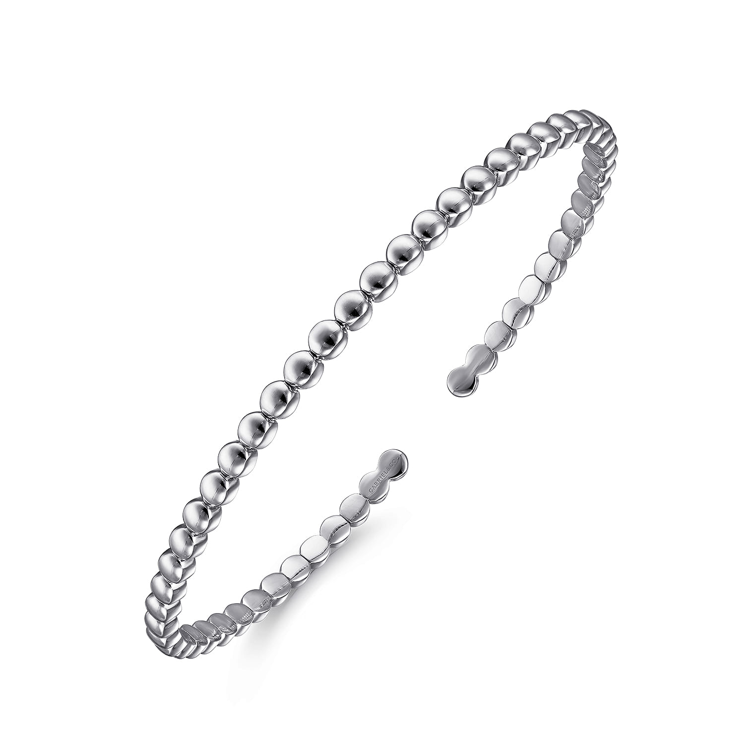 14K White Gold Bangle - Shot 2