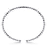 14K White Gold Bangle