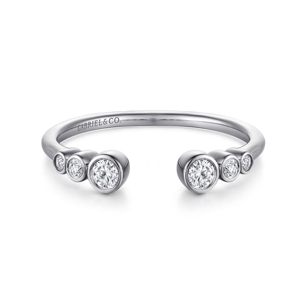 14k White Gold Open Ring Stackable [Ring SKU LR51252W45JJ