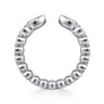 Open Ring Wedding Ring in 14k White Gold with Pear Natural Diamond at Gabriel & Co.