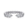Open Ring Wedding Ring in 14k White Gold with Pear Natural Diamond at Gabriel & Co.