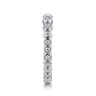 Open Ring Wedding Ring in 14k White Gold with Pear Natural Diamond at Gabriel & Co.