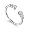 Open Ring Wedding Ring in 14k White Gold with Round Natural Diamond at Gabriel & Co.