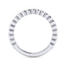 14K White Gold Bezel Set Stackable Diamond Band - 0.24 ct