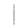 14K White Gold Bezel Set Stackable Diamond Band - 0.24 ct