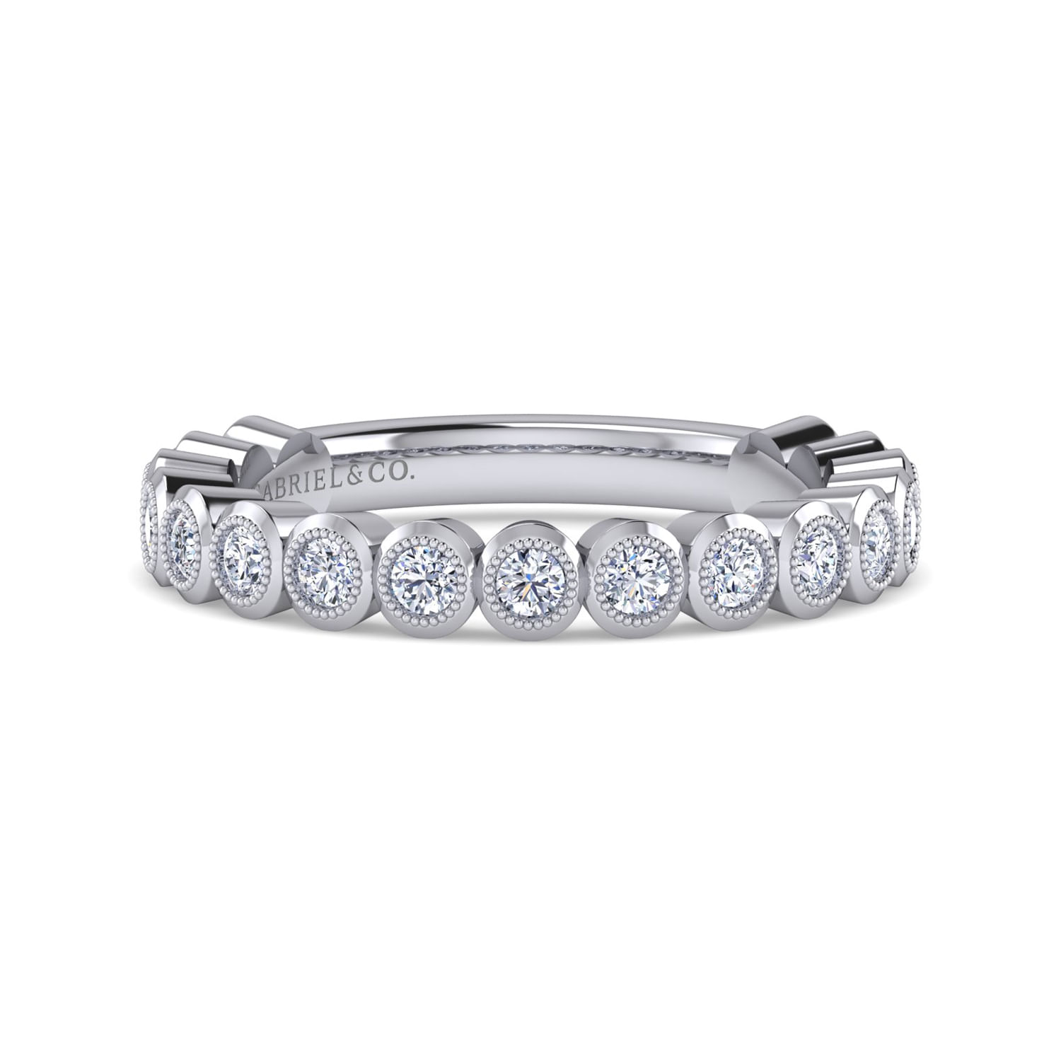 14k White Gold Stackable Stackable [Ring SKU LR51590W45JJ