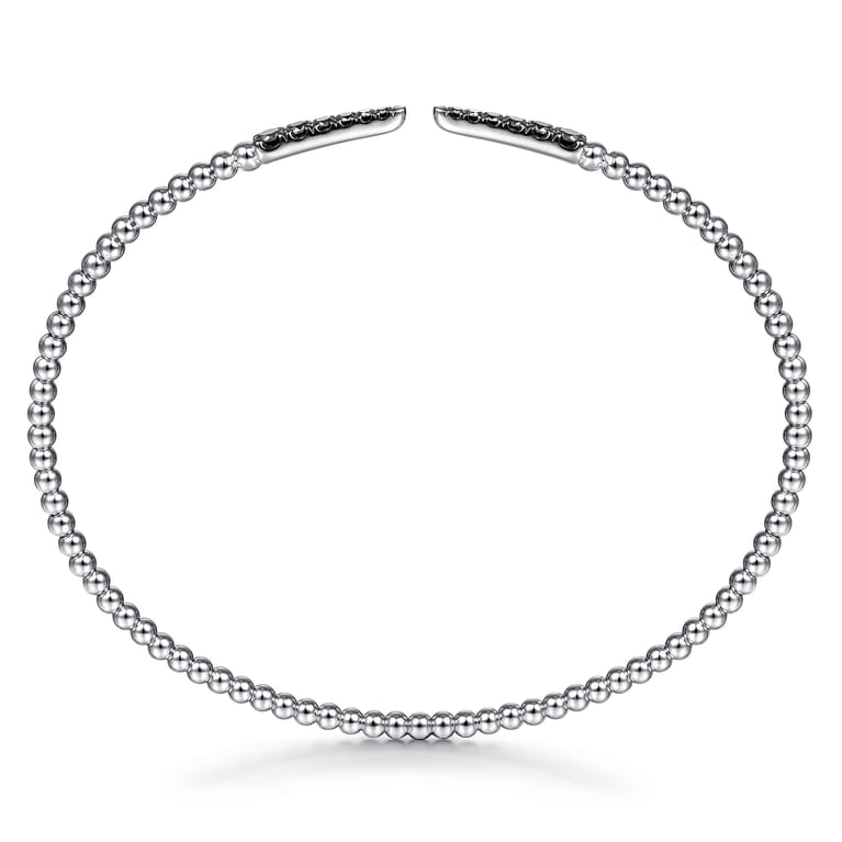 14K White Gold Black Diamond Bangle - 0.3 ct - Shot 3