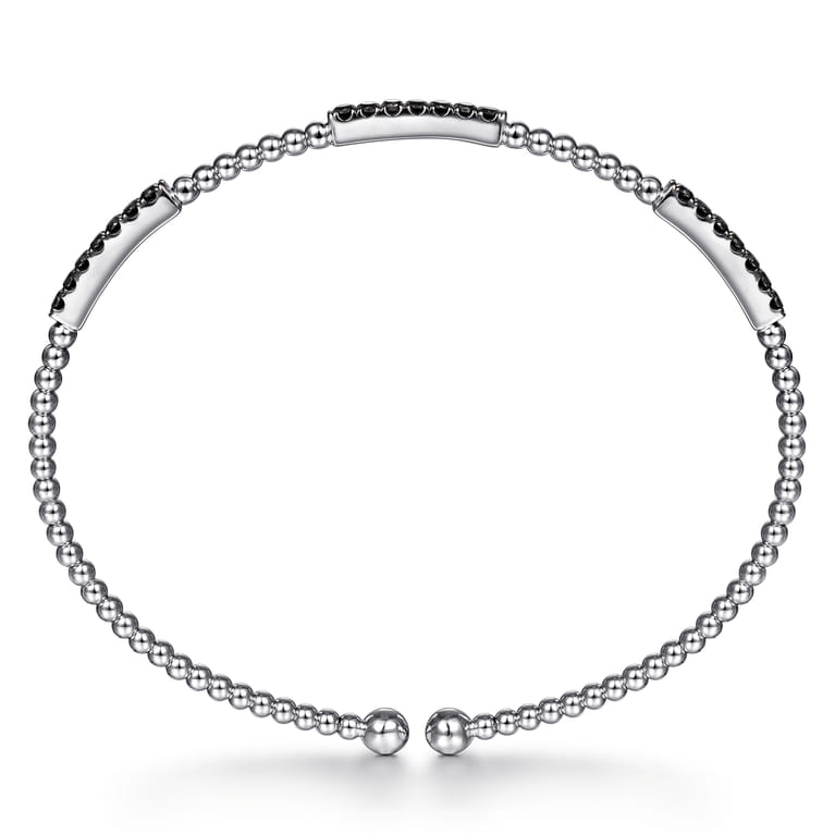 14K White Gold Black Diamond Bangle - 0.5 ct - Shot 3