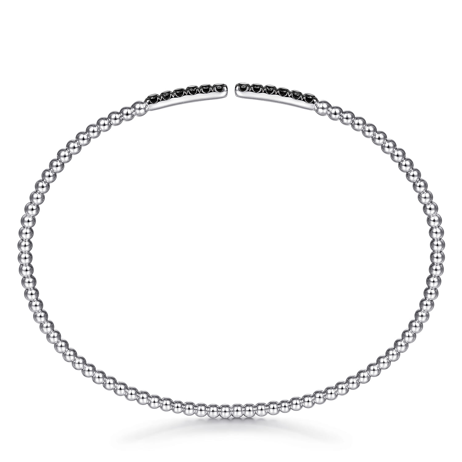 14K White Gold Black Diamond Bangle - 0.3 ct - Shot 3