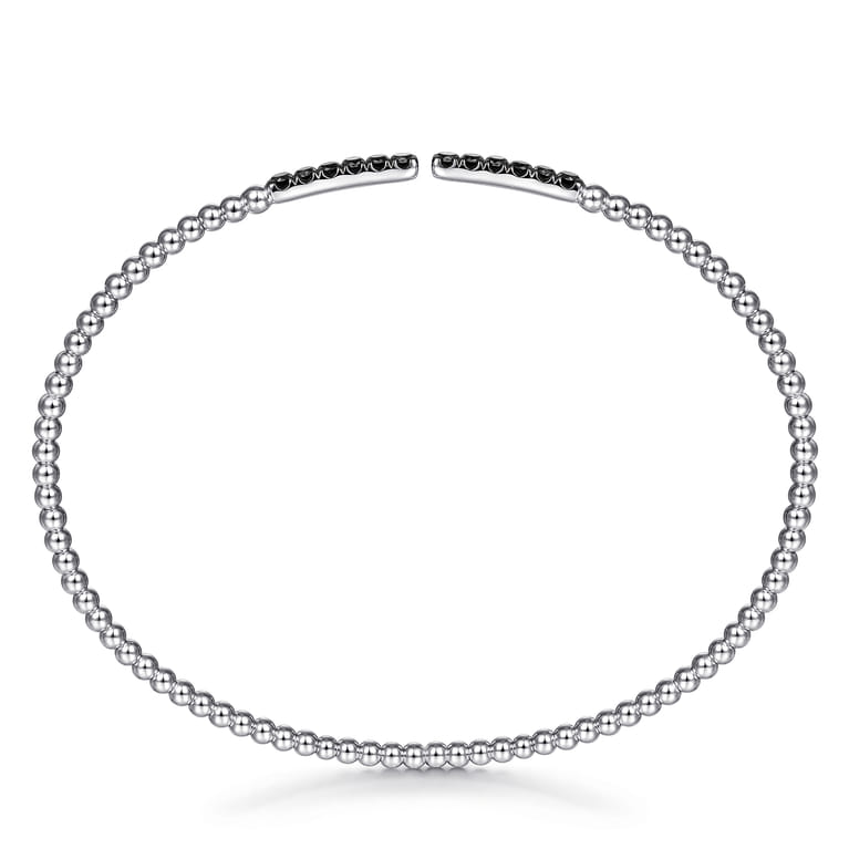 14K White Gold Black Diamond Bangle - 0.3 ct - Shot 3