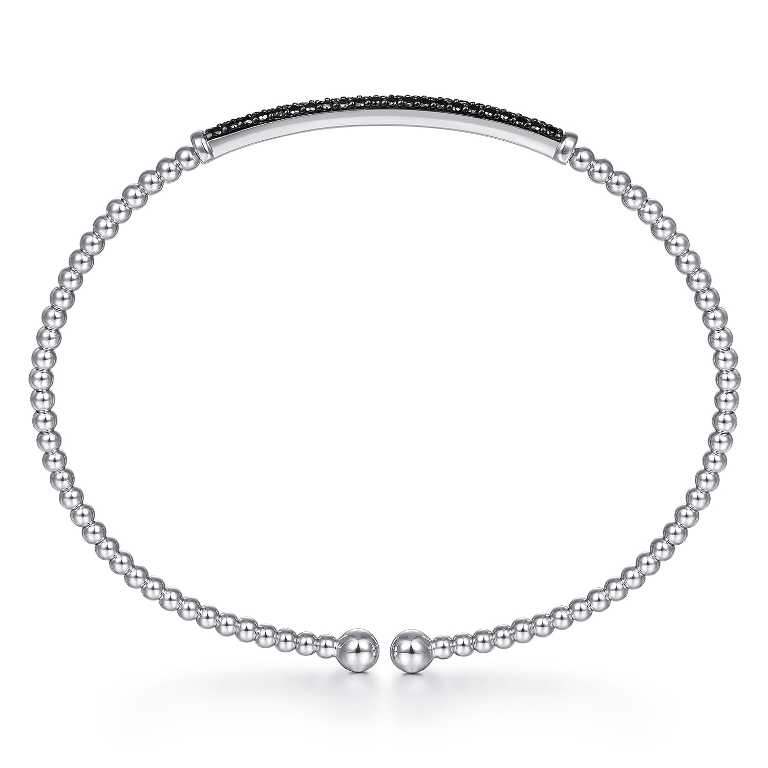 14K White Gold Black Diamond Bangle - 0.4 ct - Shot 3