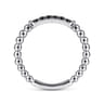 14K White Gold Black Diamond Bujukan Ring - 0.11 ct
