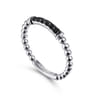 14K White Gold Black Diamond Bujukan Ring - 0.11 ct