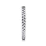 14K White Gold Braided Stackable Ring