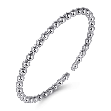 14K White Gold Bujukan Bangle