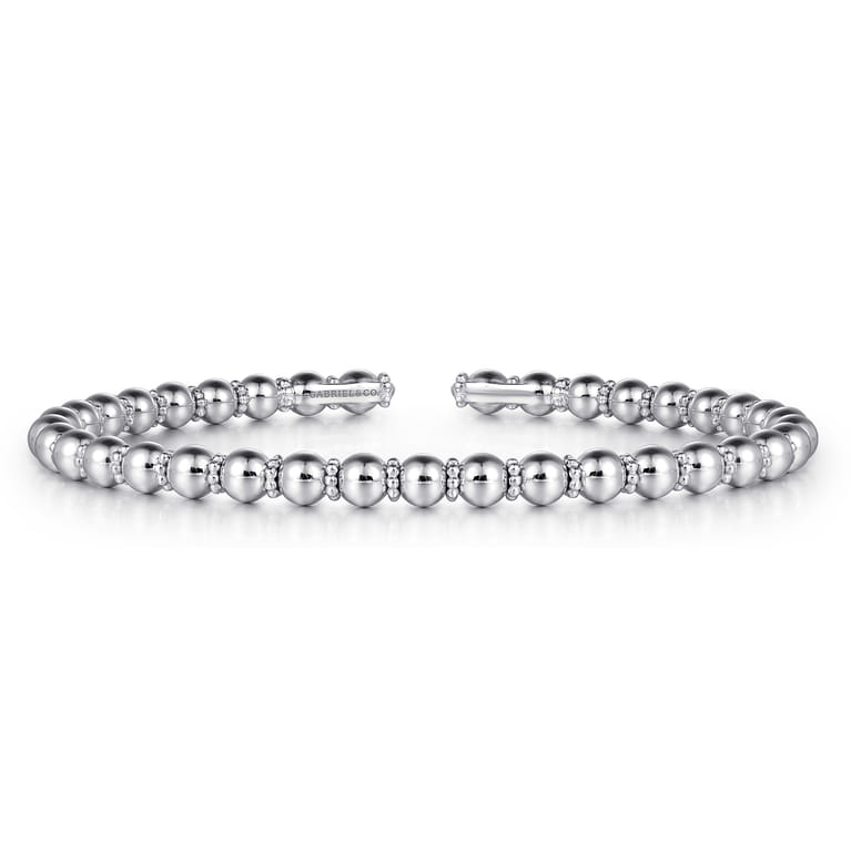 14K White Gold Bujukan Bangle - Shot 1