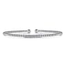 14K White Gold Bujukan Bead Bangle with Diamonds - 0.13 ct