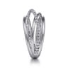 14K White Gold Bujukan Bead Criss Cross Ring