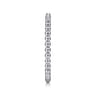 14K White Gold Bujukan Bead and Diamond Stackable Ring - 0.06 ct