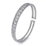 14K White Gold Bujukan Cuff Bracelet with Marquise and Round Diamonds - 1.4 ct