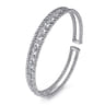 14K White Gold Bujukan Cuff Bracelet with Marquise and Round Diamonds - 1.4 ct