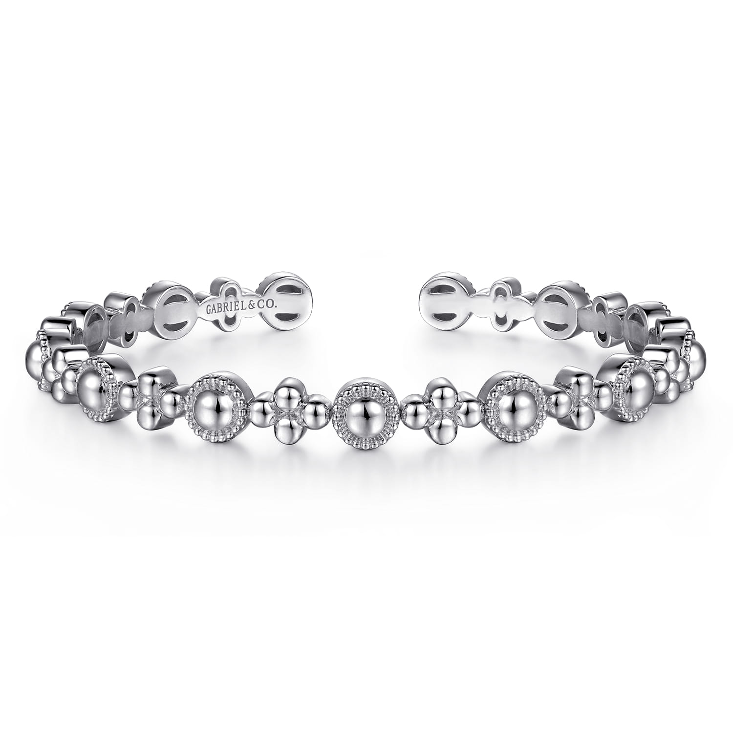 14K White Gold Bujukan Cuff Bracelet - Shot 1