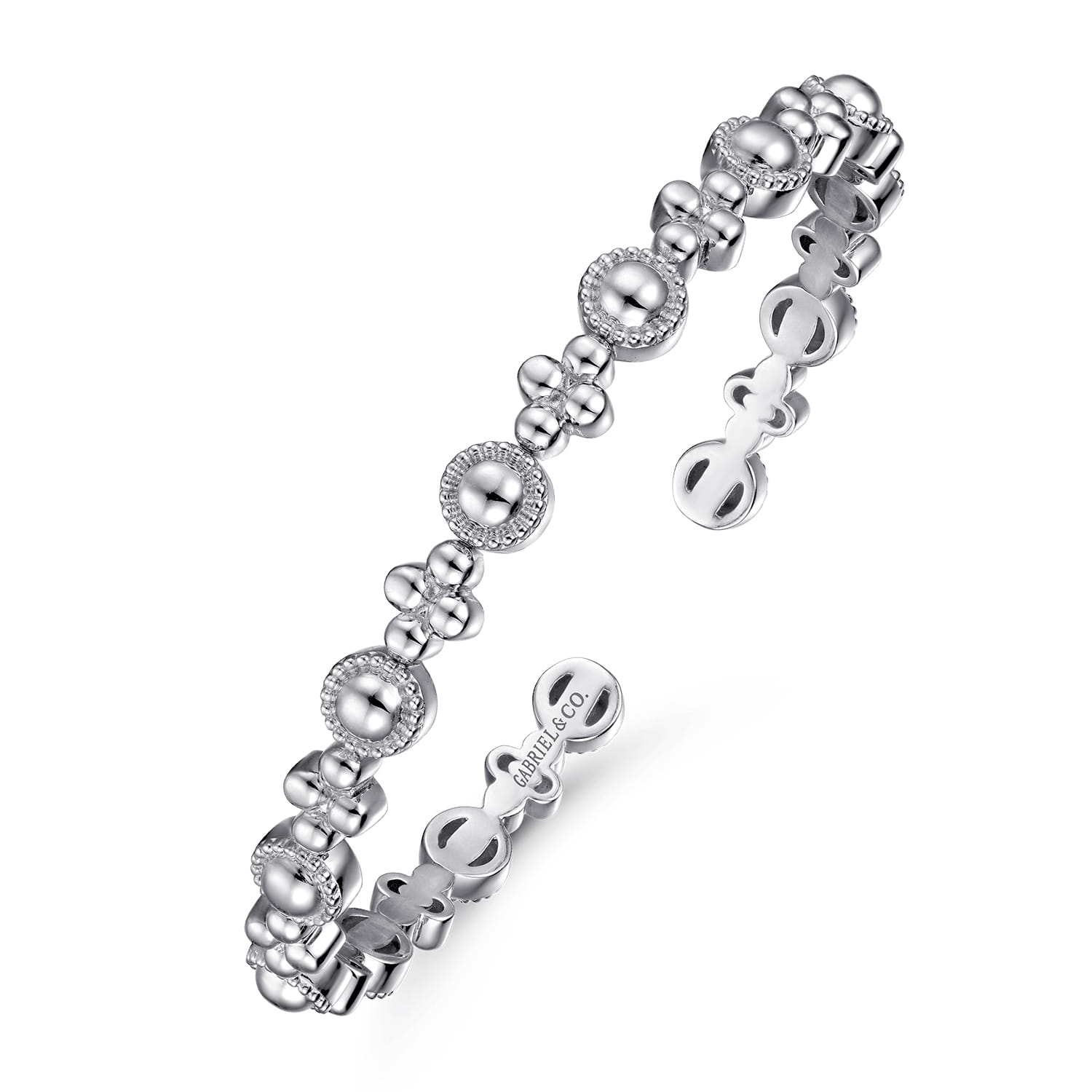 14K White Gold Bujukan Cuff Bracelet - Shot 2