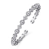 14K White Gold Bujukan Cuff Bracelet