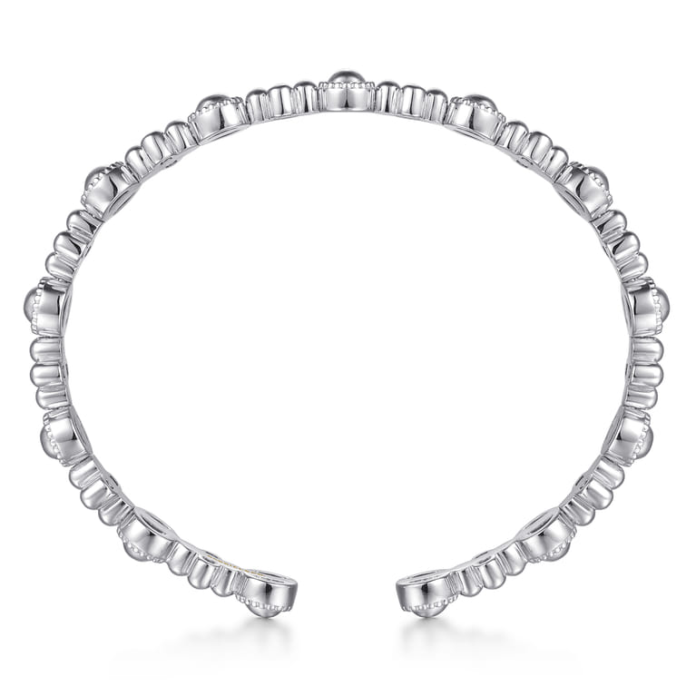 14K White Gold Bujukan Cuff Bracelet - Shot 2