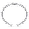 14K White Gold Bujukan Cuff Bracelet