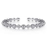 14K White Gold Bujukan Cuff Bracelet