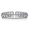 14K White Gold Bujukan Cuff Bracelet