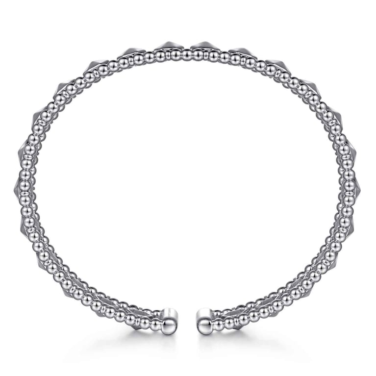 14K White Gold Bujukan Cuff Bracelet - Shot 3