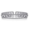 14K White Gold Bujukan Cuff Bracelet