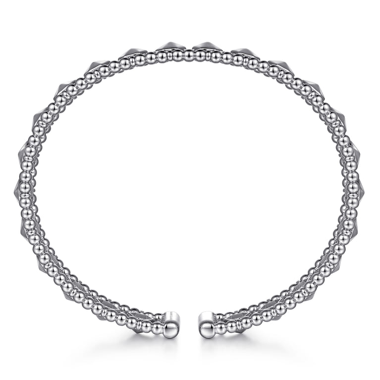 14K White Gold Bujukan Cuff Bracelet - Shot 3