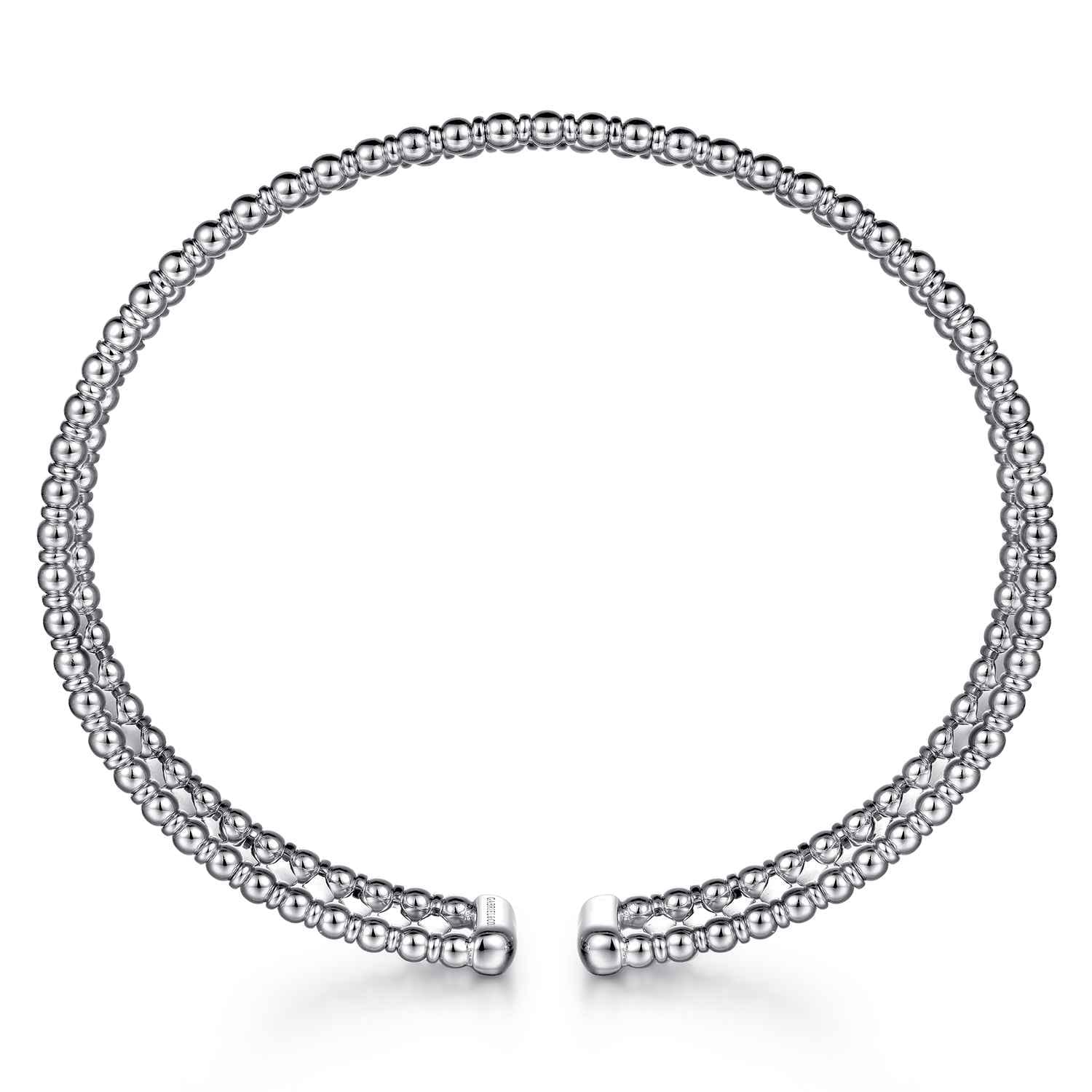 14K White Gold Bujukan Cuff Bracelet - Shot 3