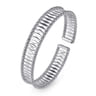 14K White Gold Bujukan Cuff Bracelet
