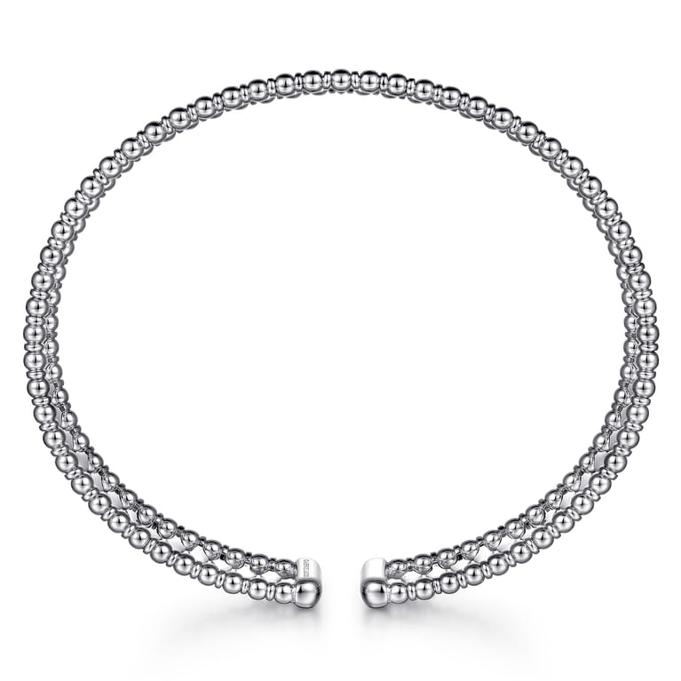 14K White Gold Bujukan Cuff Bracelet - Shot 3
