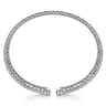 14K White Gold Bujukan Cuff Bracelet
