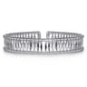 14K White Gold Bujukan Cuff Bracelet