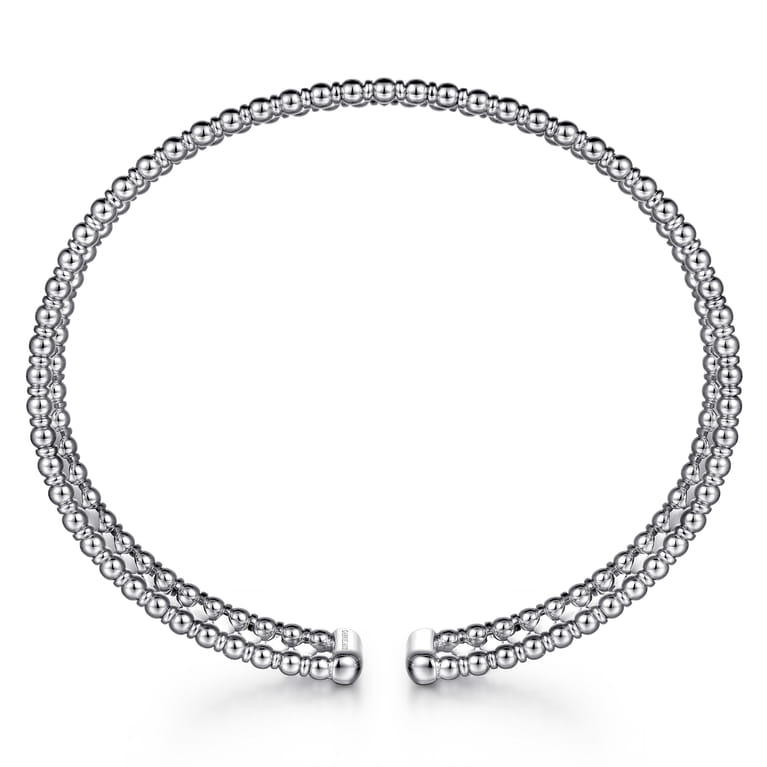 14K White Gold Bujukan Cuff Bracelet - Shot 3