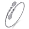 14K White Gold Bujukan Diamond Bangle - 0.5 ct