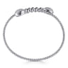 14K White Gold Bujukan Diamond Bangle - 0.5 ct