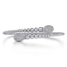 14K White Gold Bujukan Diamond Bangle - 0.5 ct