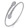 14K White Gold Bujukan Diamond Bangle - 0.5 ct