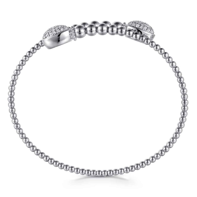 14K White Gold Bujukan Diamond Bangle - 0.5 ct - Shot 3