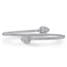 14K White Gold Bujukan Diamond Bangle - 0.5 ct
