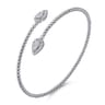 14K White Gold Bujukan Diamond Bangle - 0.5 ct