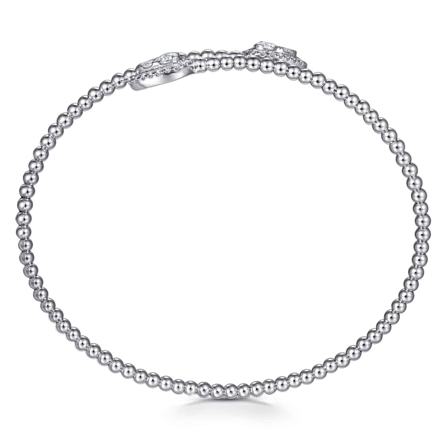 14K White Gold Bujukan Diamond Bangle - 0.5 ct - Shot 3