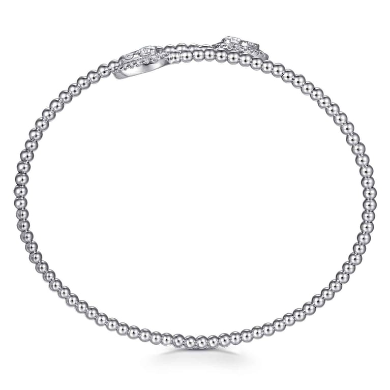 14K White Gold Bujukan Diamond Bangle - 0.5 ct - Shot 3